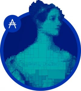 Cardano ADA Logo Blue مسؤول مبرمج كمبيوتر Ada Lovelace